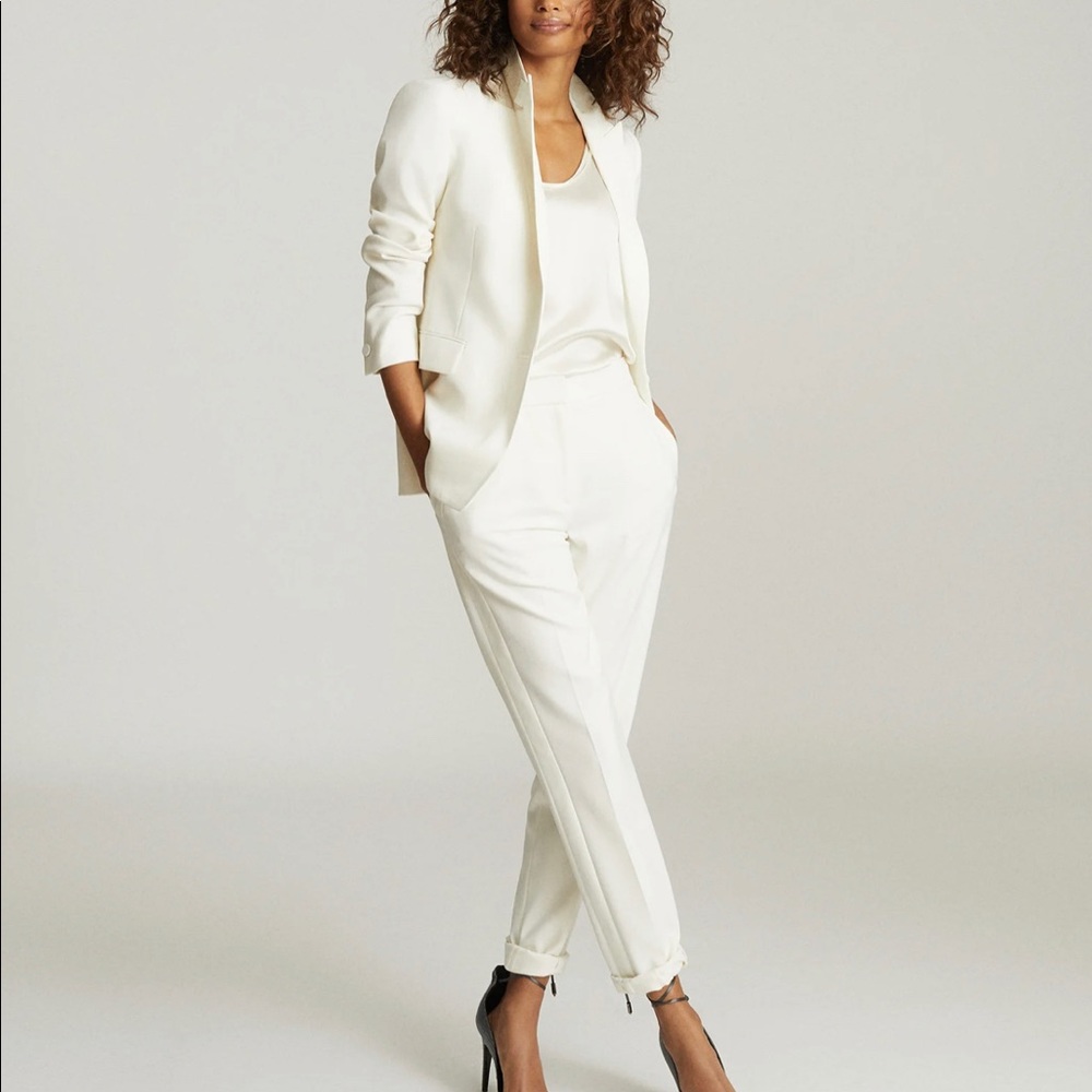 NWT Reiss white suit set